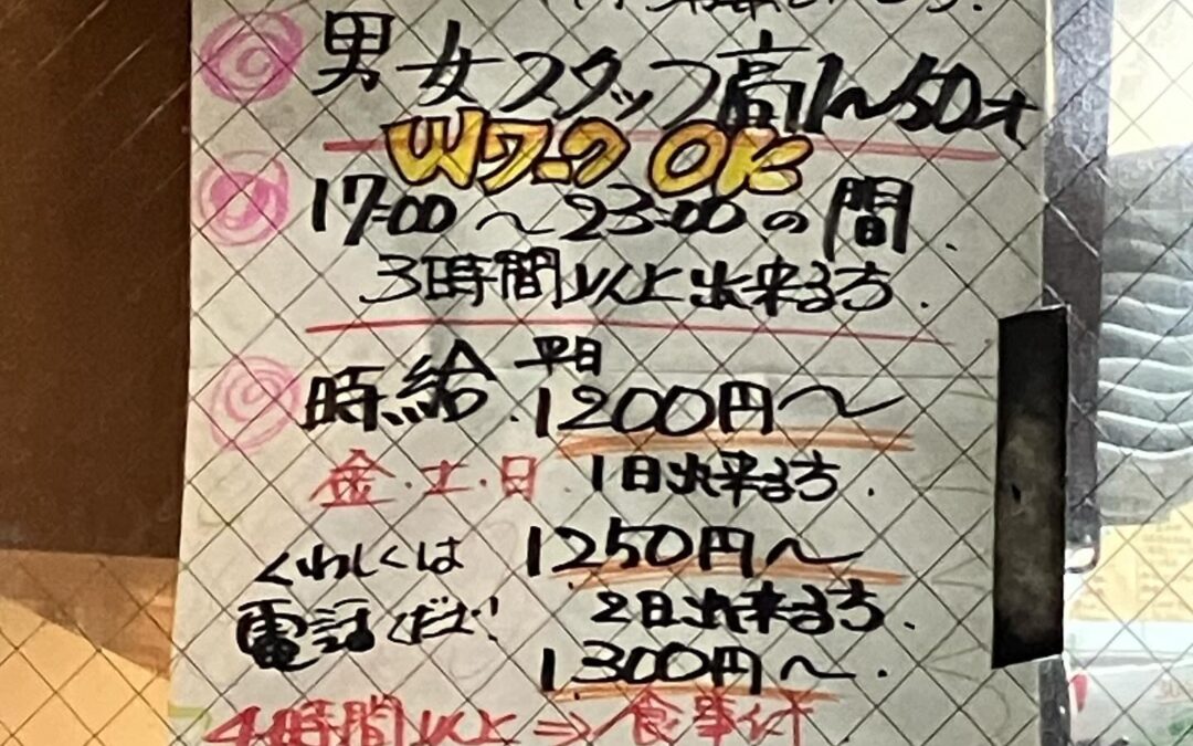 ⭐️バイト募集のお知らせ⭐️